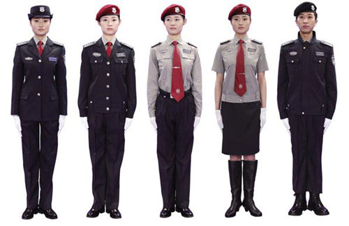 2011式保安服女装款式标准图片