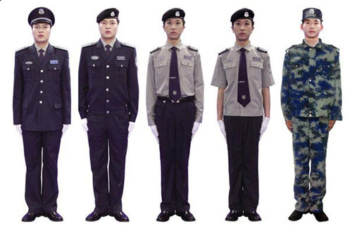 2011式保安服款式标准图片
