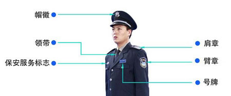 2011式保安服帽子样式