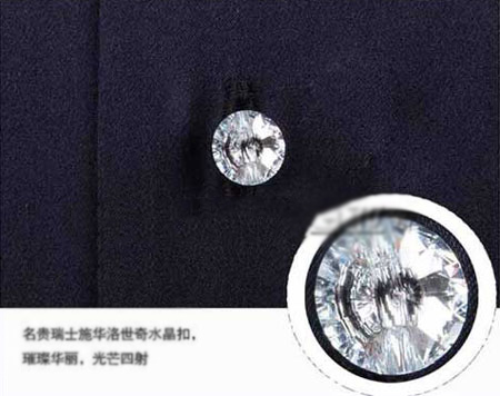 高档时装纽扣之施华洛世奇水晶扣