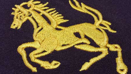 定做工作服刺绣LOGO图