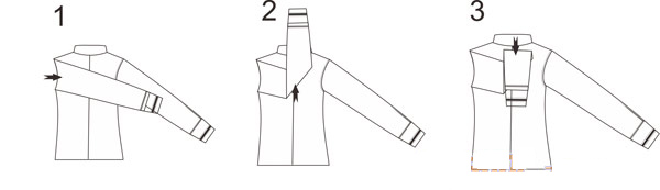 衬衫折叠方法图解1