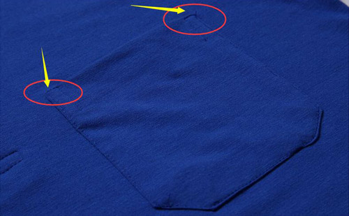 定制T恤衫中的贴口袋