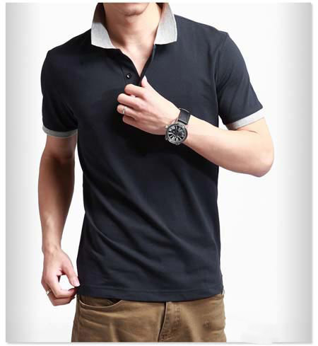 深圳T恤衫定做款式模特上身效果图