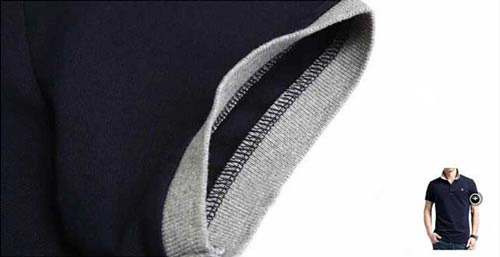 T恤衫订做款袖口细节图