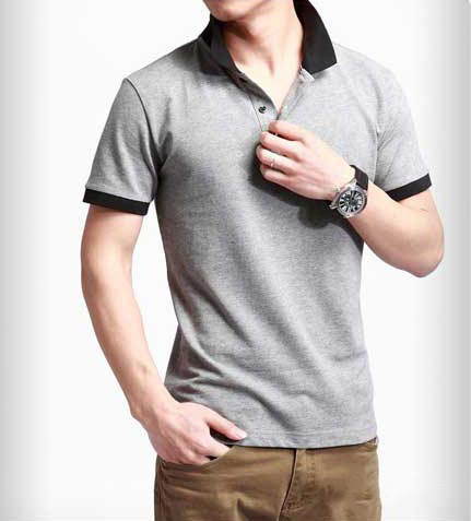 深圳T恤衫定做,一款非常适合作为工衣的T恤款式