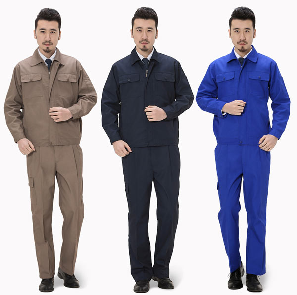 长袖夹克工作服订做款式颜色选择参考图