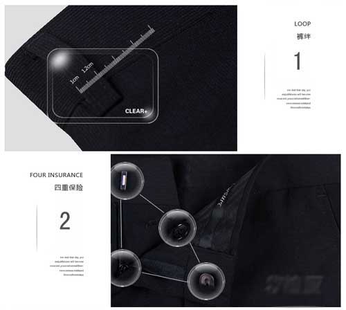 深圳定做西装细节图