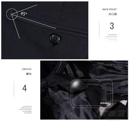 深圳定做西裤细节图