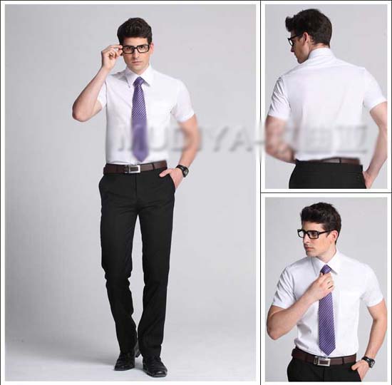 深圳衬衫定做模特效果展示图片