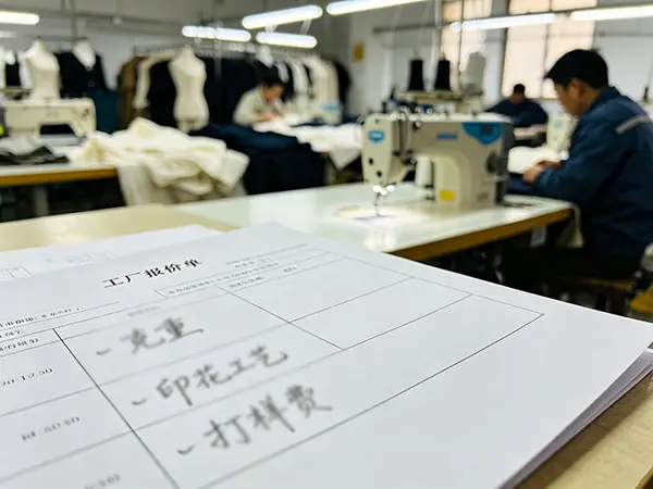 T恤衫定制报价单