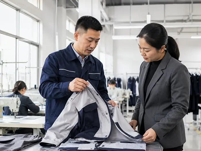 工作服定制厂家的生产车间 工作服定制厂家的生产车间